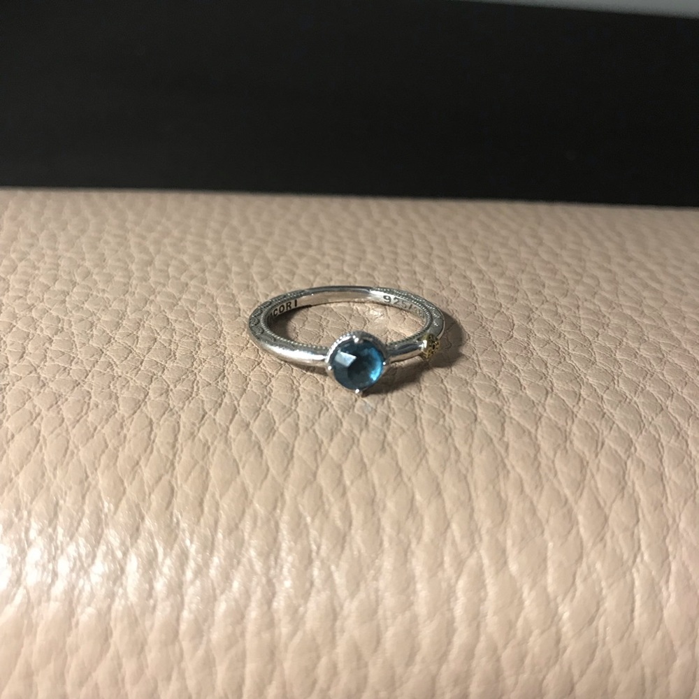 Tacori ring with blue Topaz